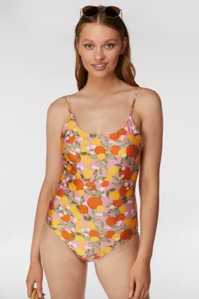 Oranges & Lemon Low Back One Piece