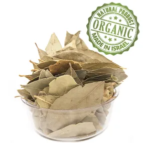 Organic Laurel Dried Whole Bay Leaf Premium Quality Dried Leaves Kosher Israel 100-1900  gr