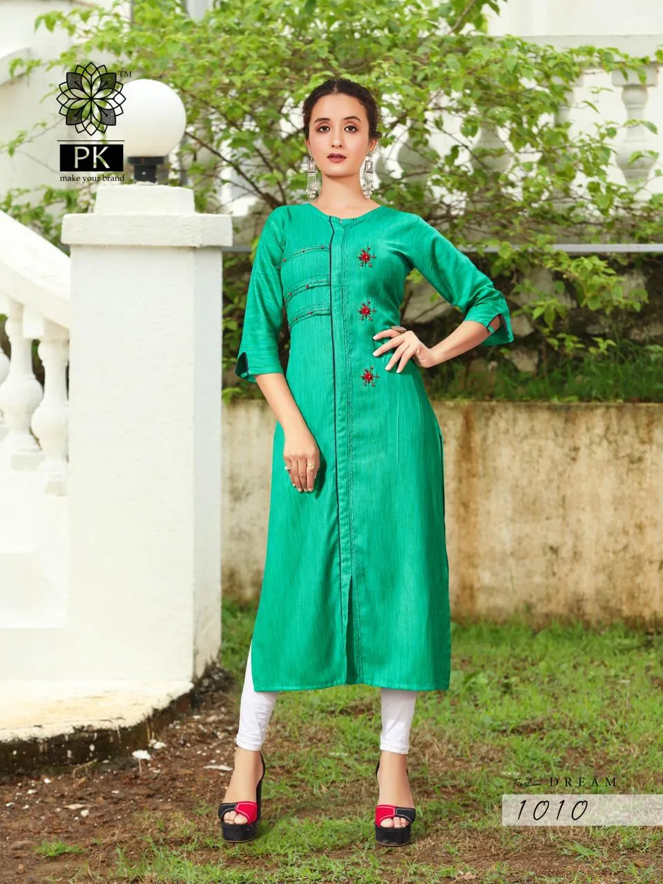 Pk launched Fashion Dream Vol 1 Rayon And Cotton Casual Wear Kurtis Collection