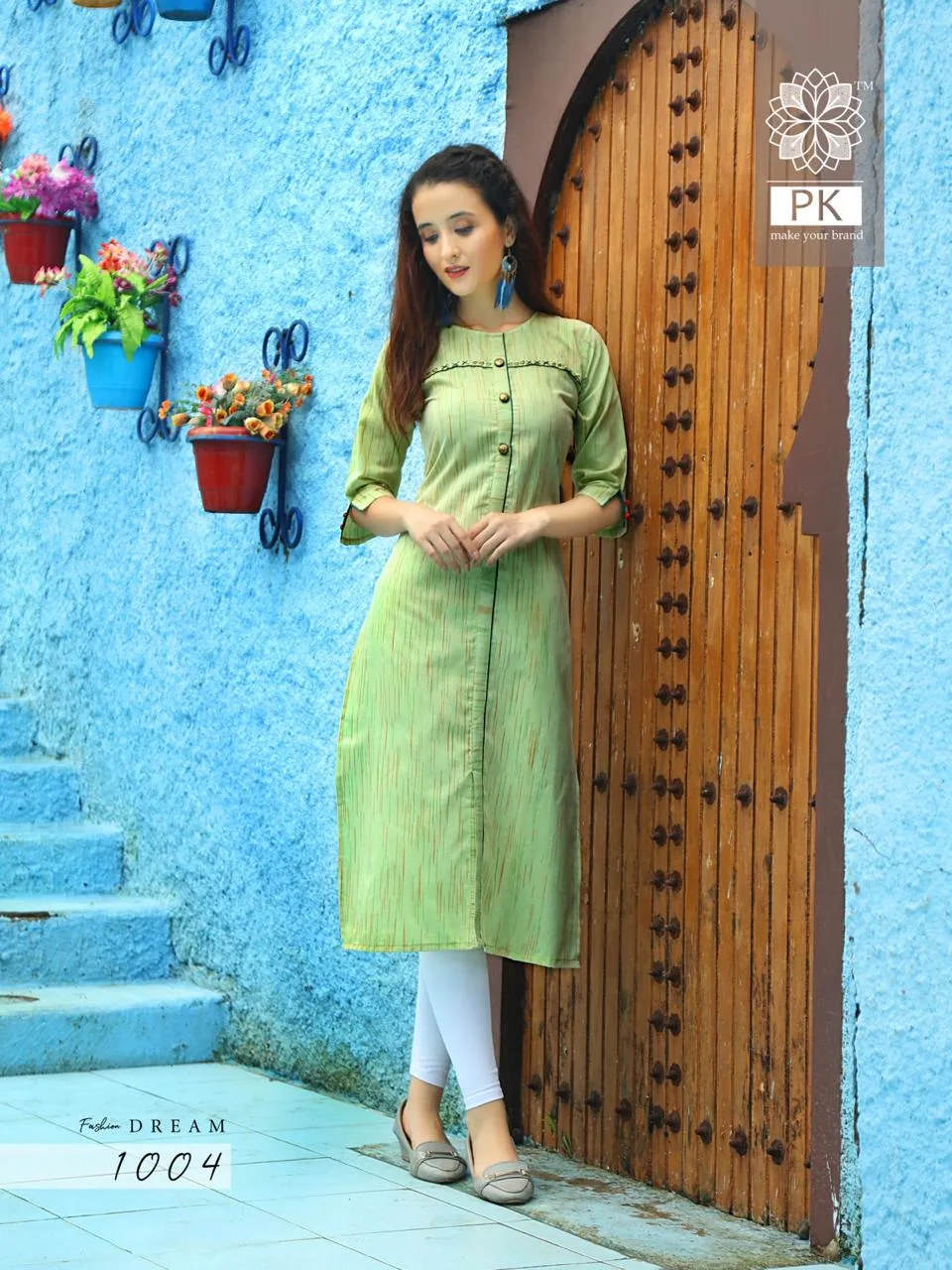 Pk launched Fashion Dream Vol 1 Rayon And Cotton Casual Wear Kurtis Collection