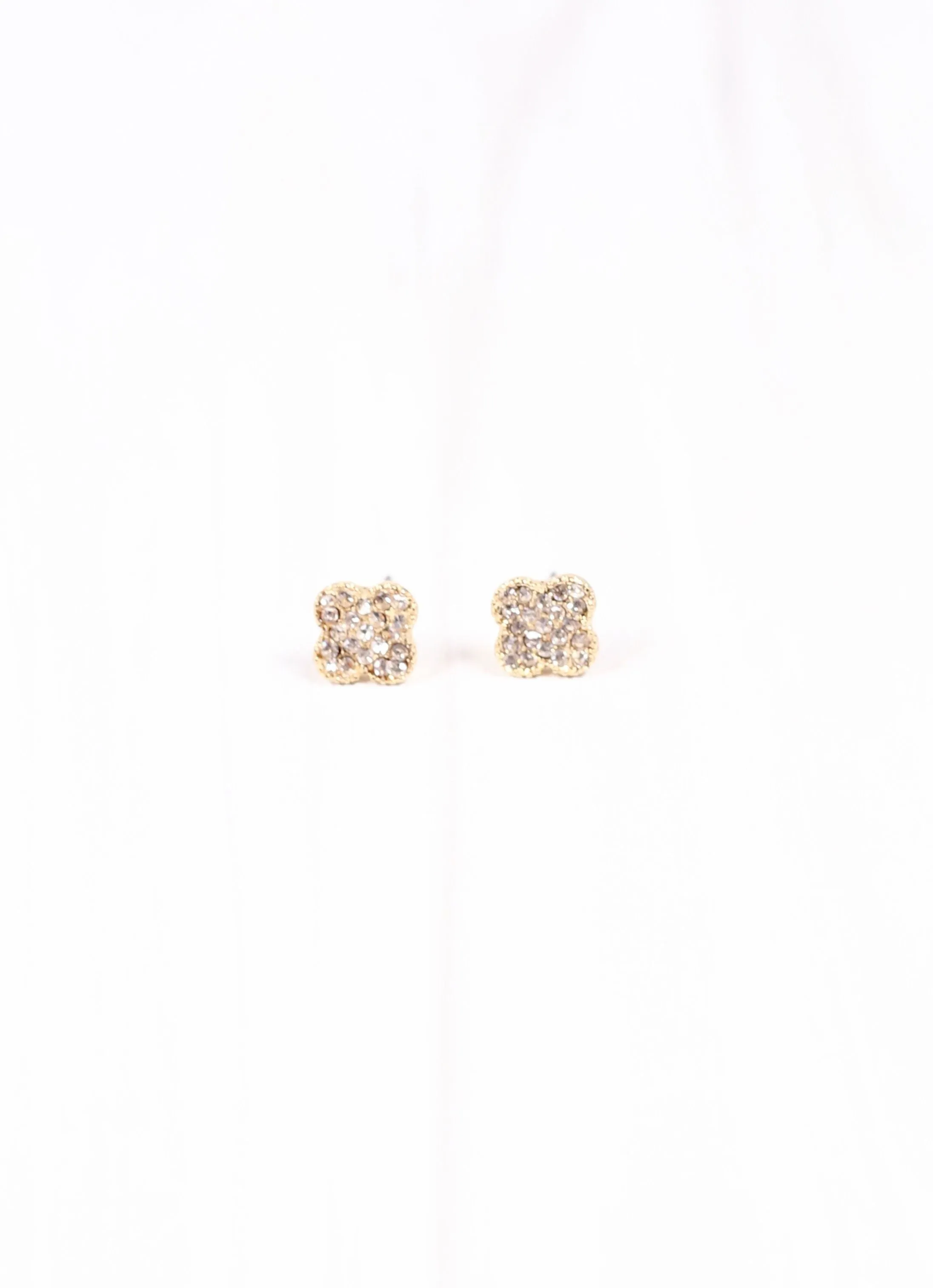 Quinn CZ Clover Earring GOLD