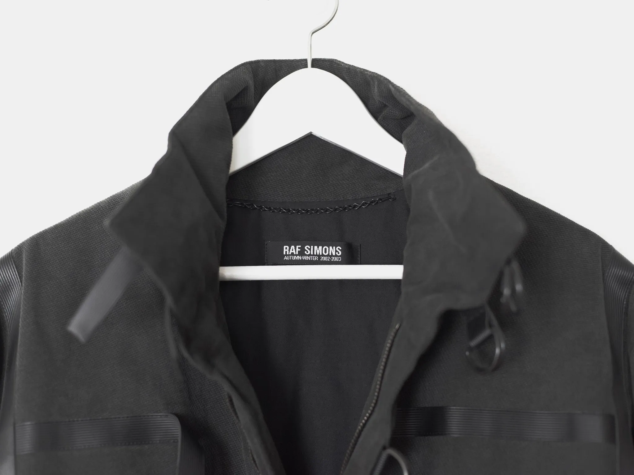 Raf Simons AW02 Bondage Strap Panel Bomber