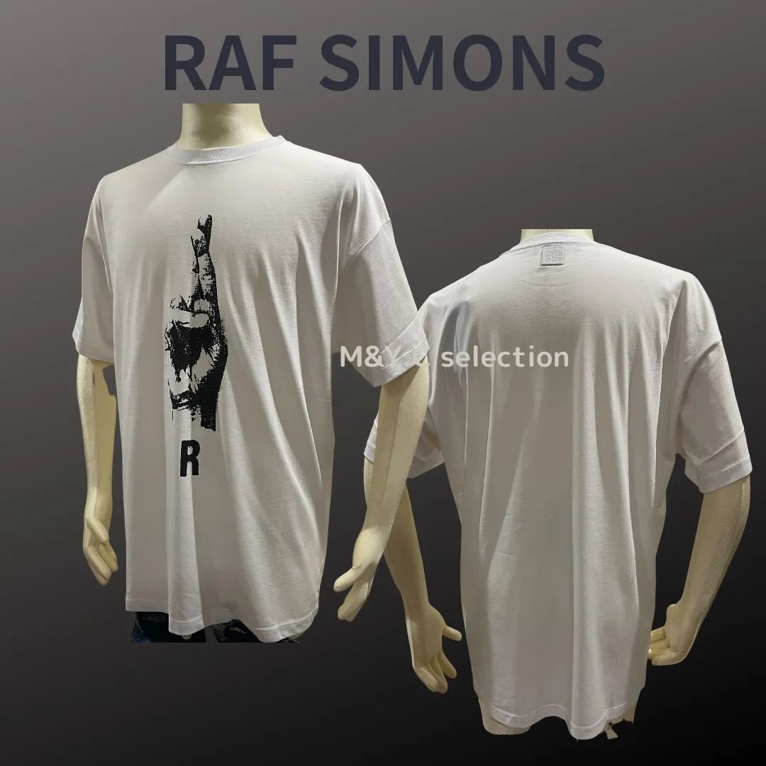 RAF SIMONS  |Cotton Short Sleeves Designers T-Shirts