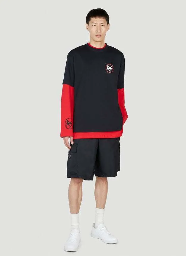 RAF SIMONS  |Crew Neck Street Style Collaboration Cotton Short Sleeves