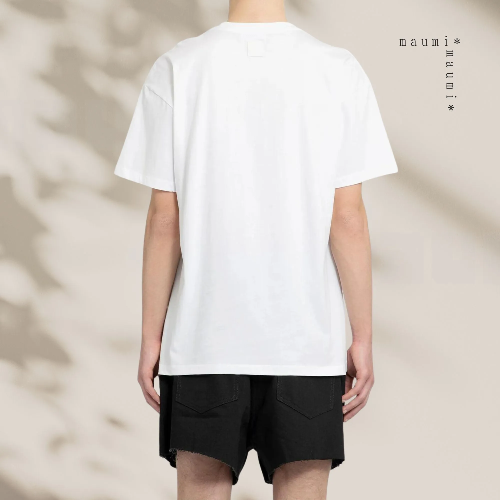 RAF SIMONS  |Crew Neck Street Style Cotton Short Sleeves Oversized Logo