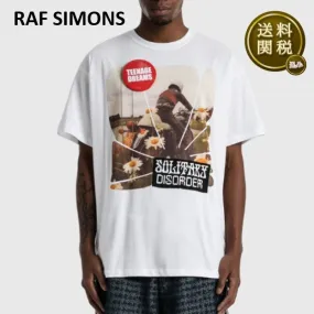 RAF SIMONS  |Crew Neck Unisex Street Style Cotton Short Sleeves Logo