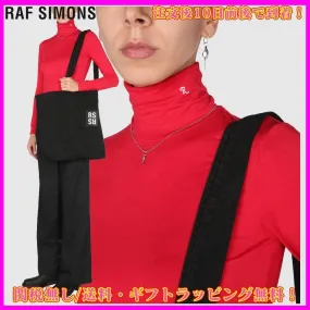 RAF SIMONS  |Long Sleeves High-Neck Elegant Style V-neck & Crew neck