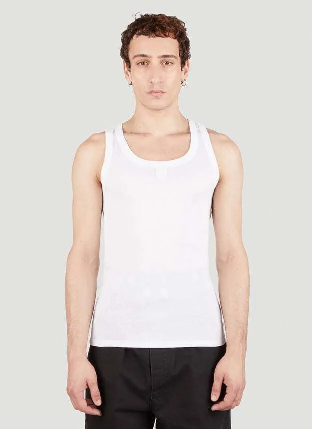 RAF SIMONS  |Street Style Cotton Logo Designers Tanks