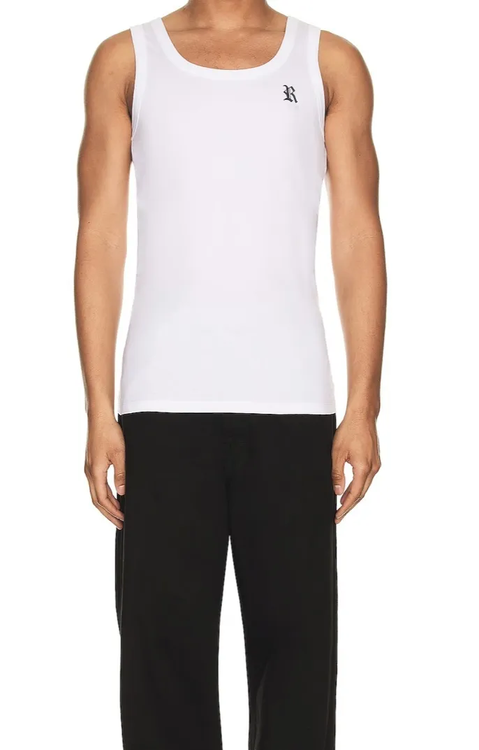 RAF SIMONS  |Street Style Plain Cotton Designers Tanks