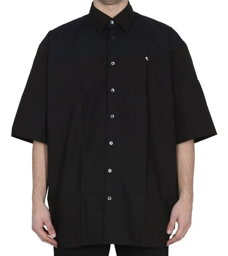 RAF SIMONS  |Street Style Short Sleeves Oversized Logo Designers Shirts