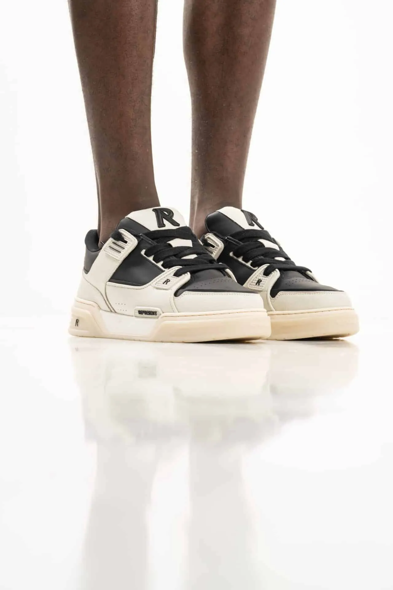 Represent Men’s Studio Sneaker MF9007-438 Vintage White/Black