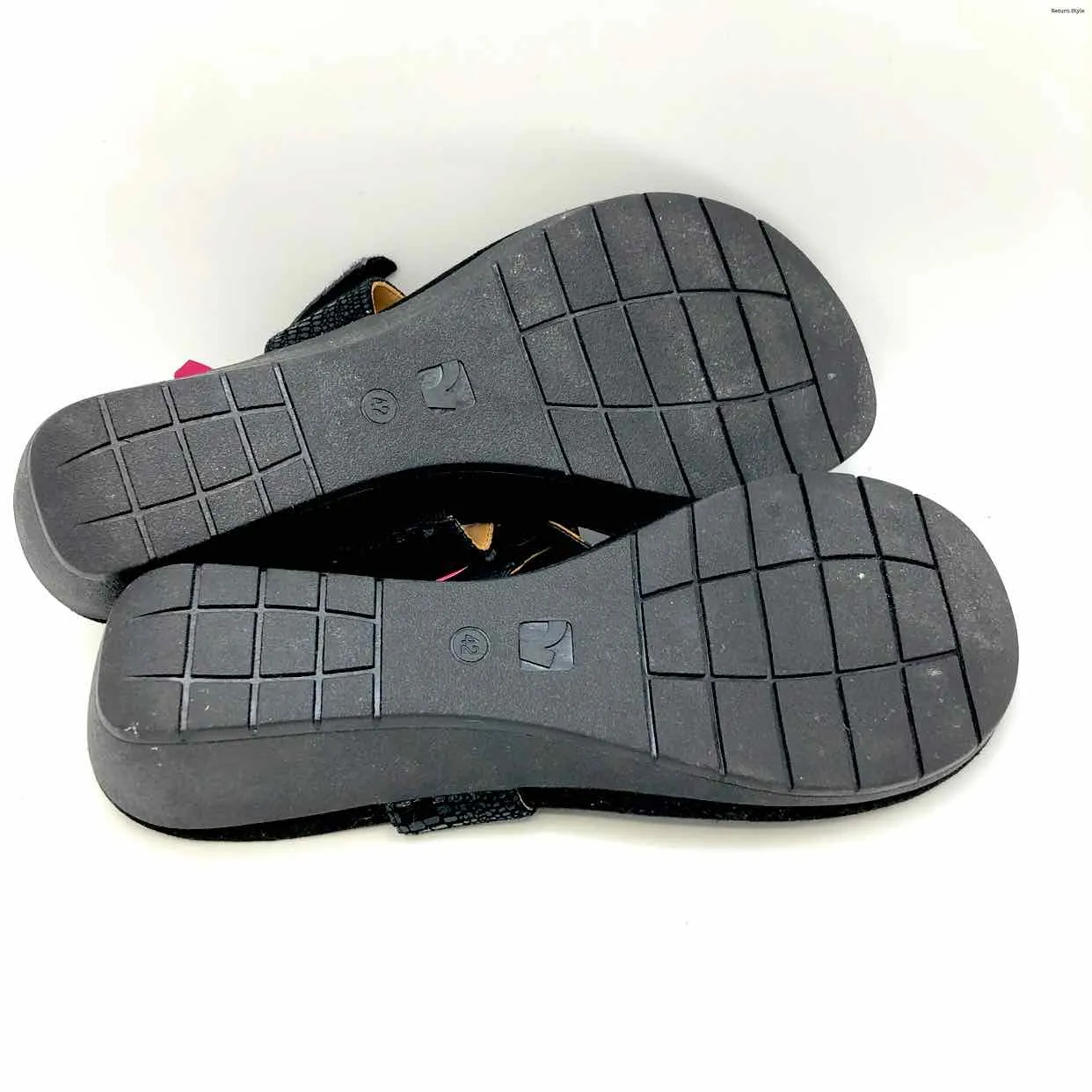 REVERE Black Leather Thong Sandal Shoe Size 42 US: 11 Shoes