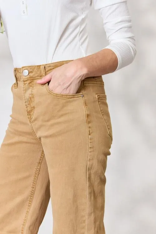 RISEN Jeans in Camel High Waist and Wide Leg