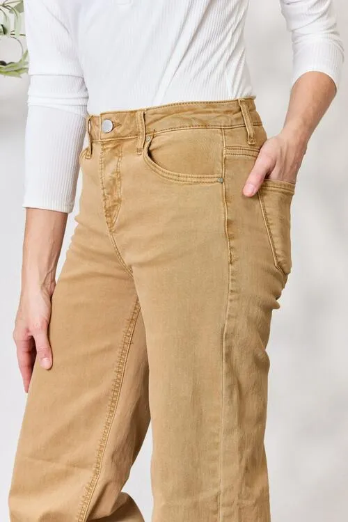 RISEN Jeans in Camel High Waist and Wide Leg