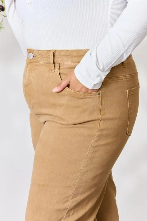 RISEN Jeans in Camel High Waist and Wide Leg