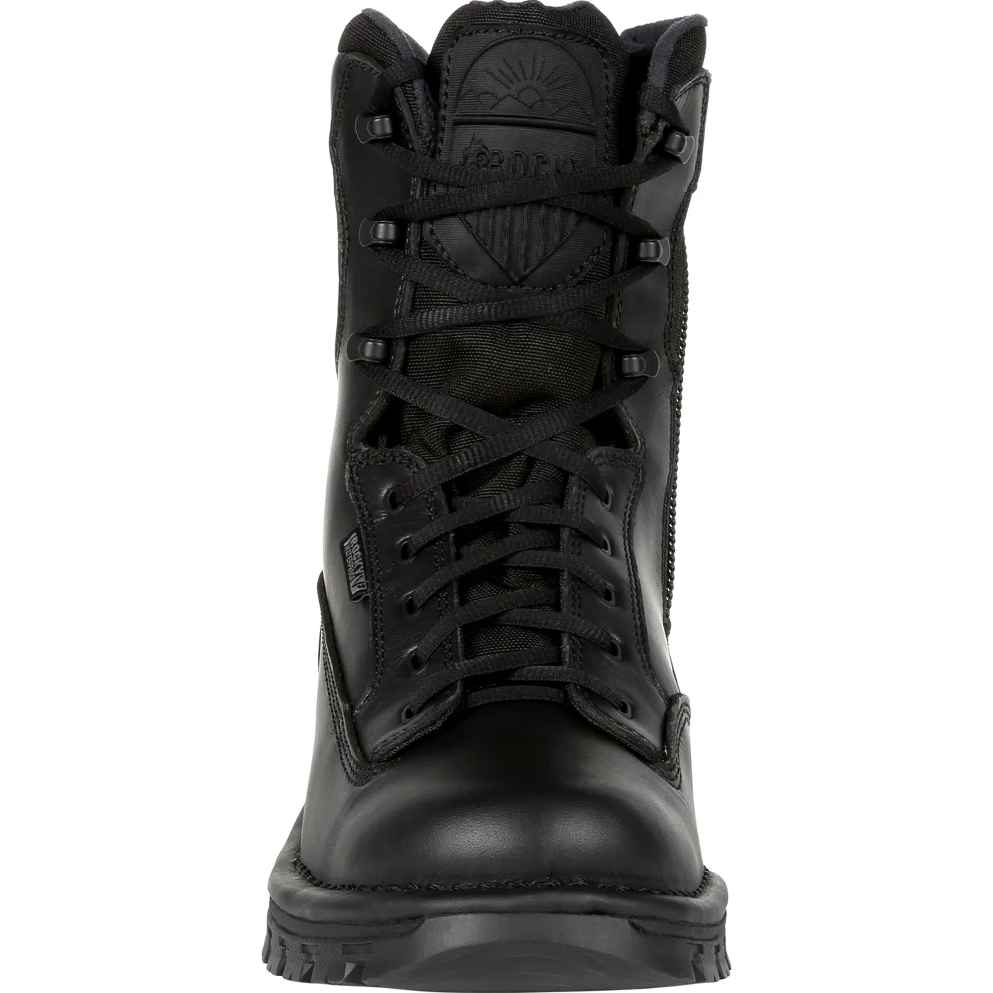 Rocky Women's Portland 8" Black Side Zip Waterproof Public Service Boot