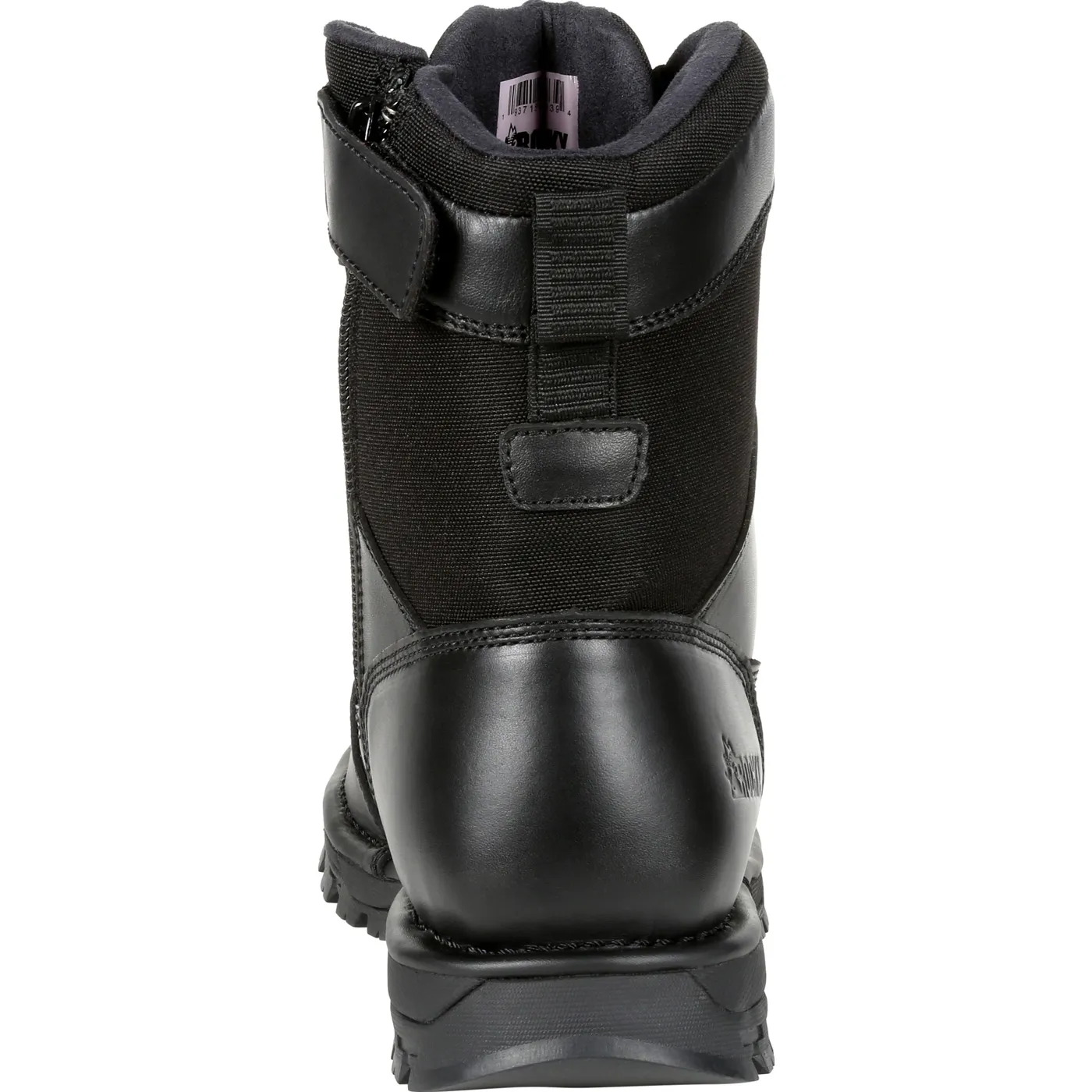 Rocky Women's Portland 8" Black Side Zip Waterproof Public Service Boot