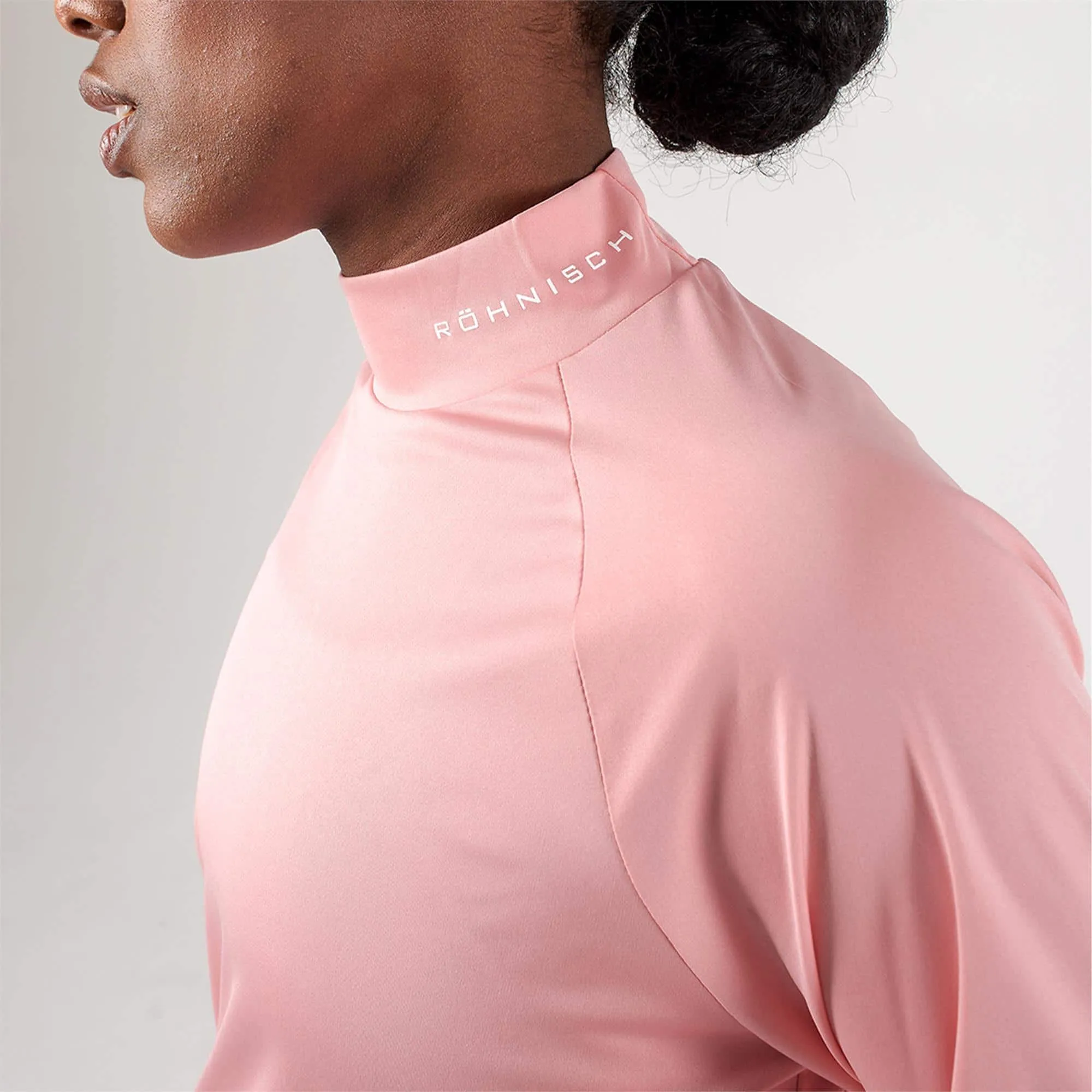 Rohnisch Addison Long Sleeve Polo Rose