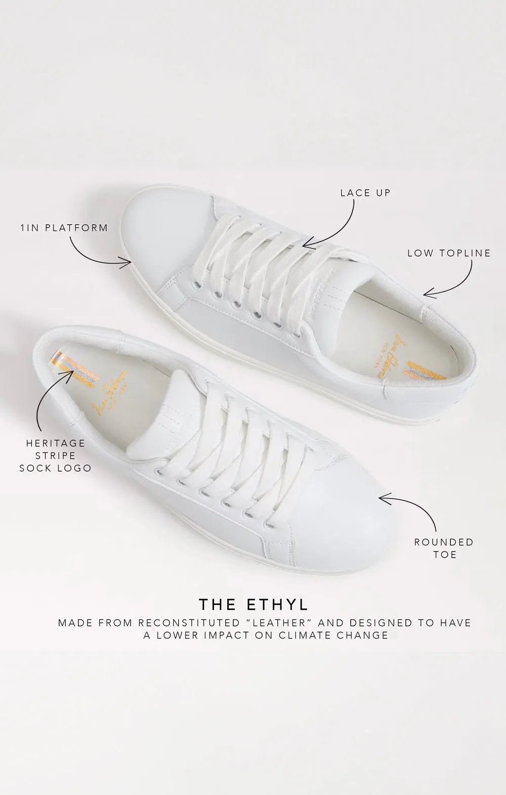 Sam Edelman Ethyl Sneaker ~ White