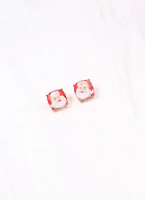 Santa Stud Earring RED