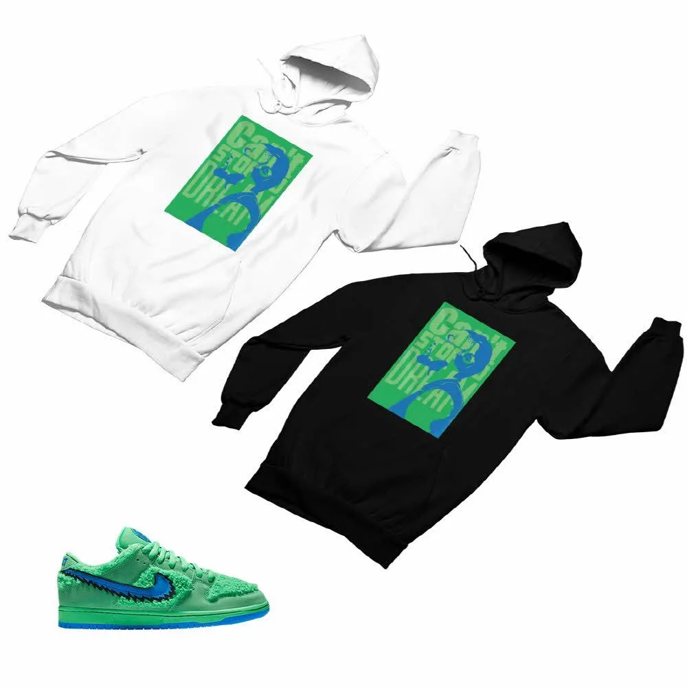 SB Dunk Low Green Bear Matching Custom Designed Hoodies ND 1-6-7