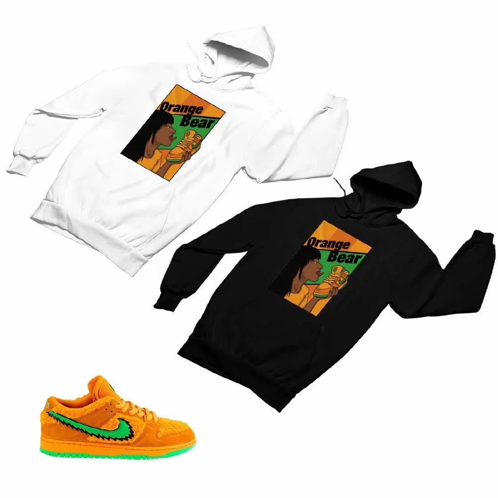 SB Dunk Low Orange Bear Matching Custom Designed Hoodies ND 1-5-19