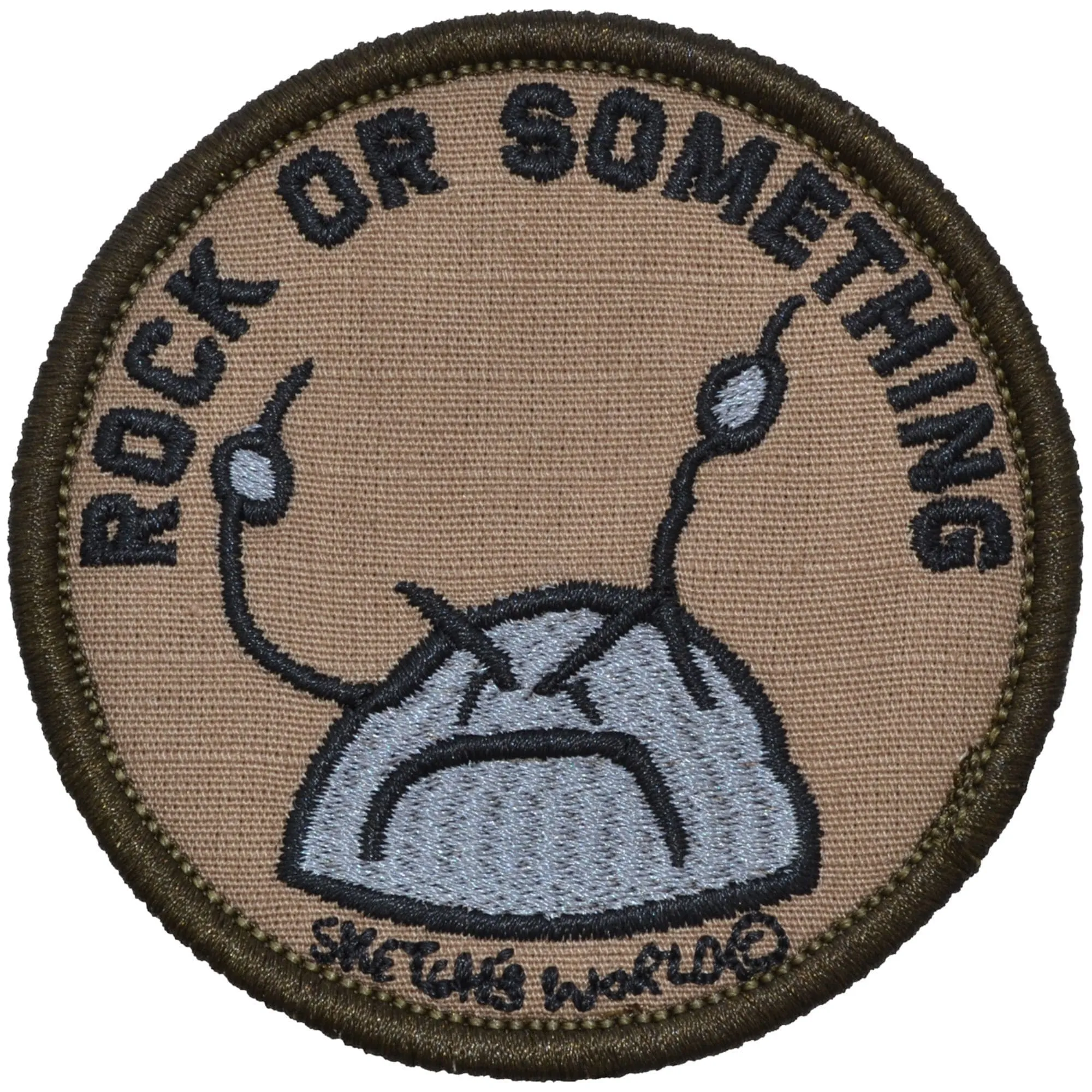 Sketch's World  Officially Licensed - Rock Or Something - 3 in Round Patch