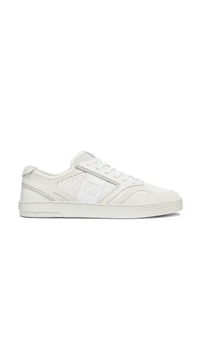 Step Leather Low Tops - White