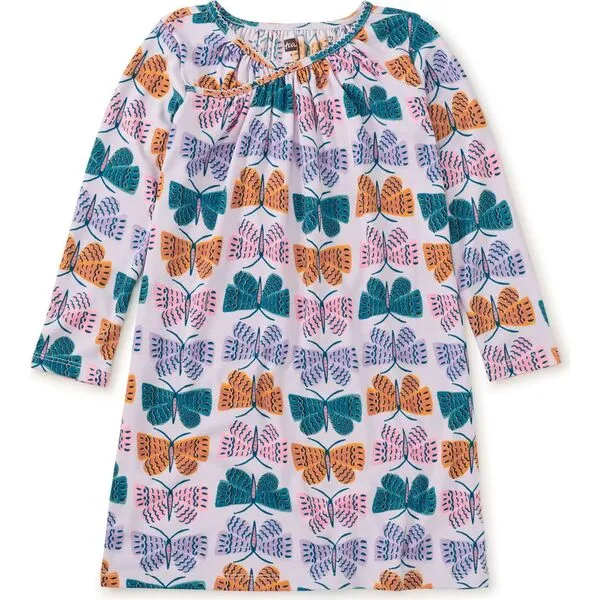 Tea Collection Dream On Long Sleeve Nightgown, Wiggle Wings Butterflies