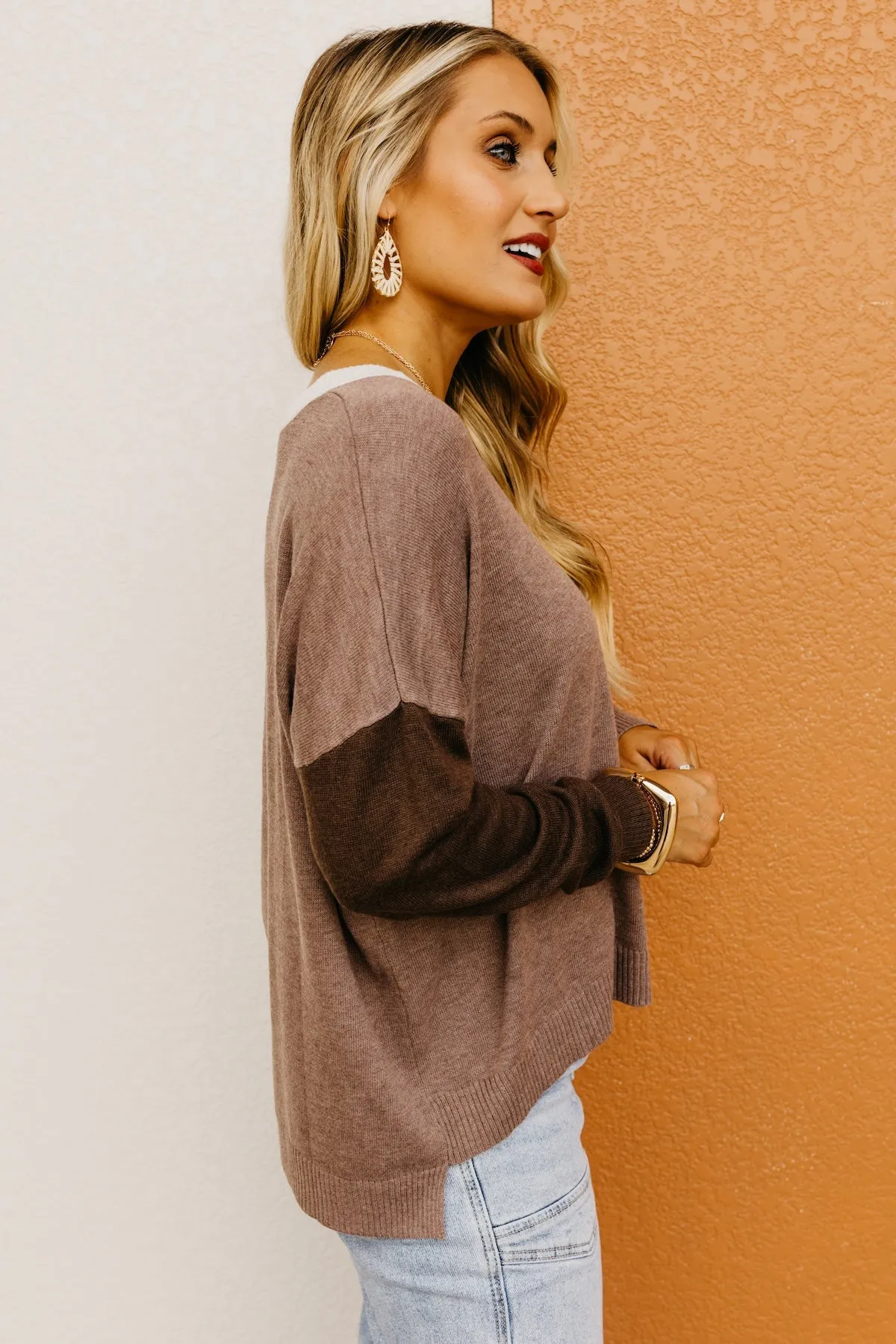 The Esme Relaxed Color Block Sweater