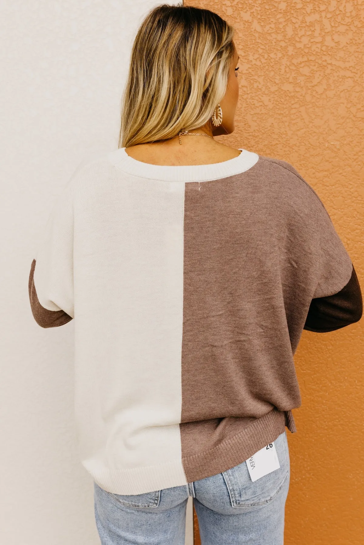 The Esme Relaxed Color Block Sweater