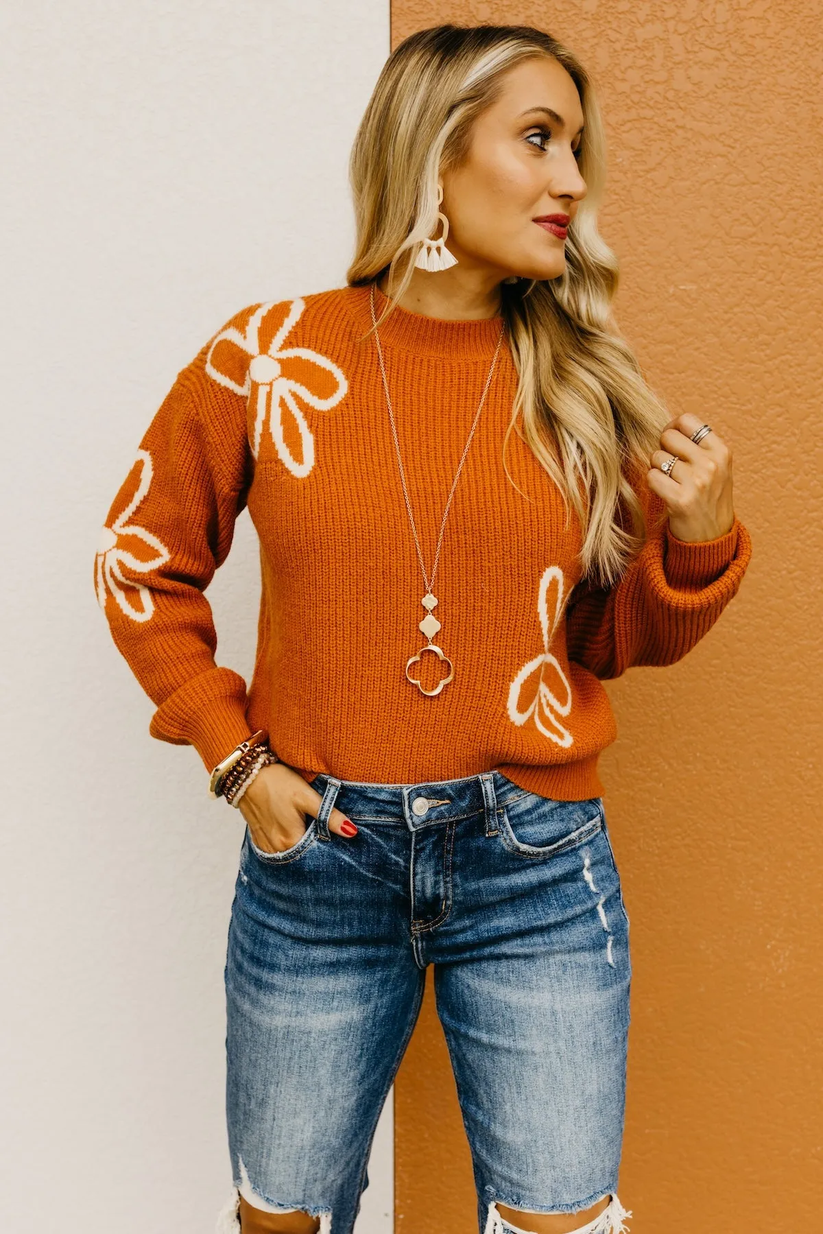 The Rayne Floral Detail Sweater