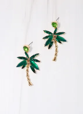 Under the Palm Tree Earring GREEN