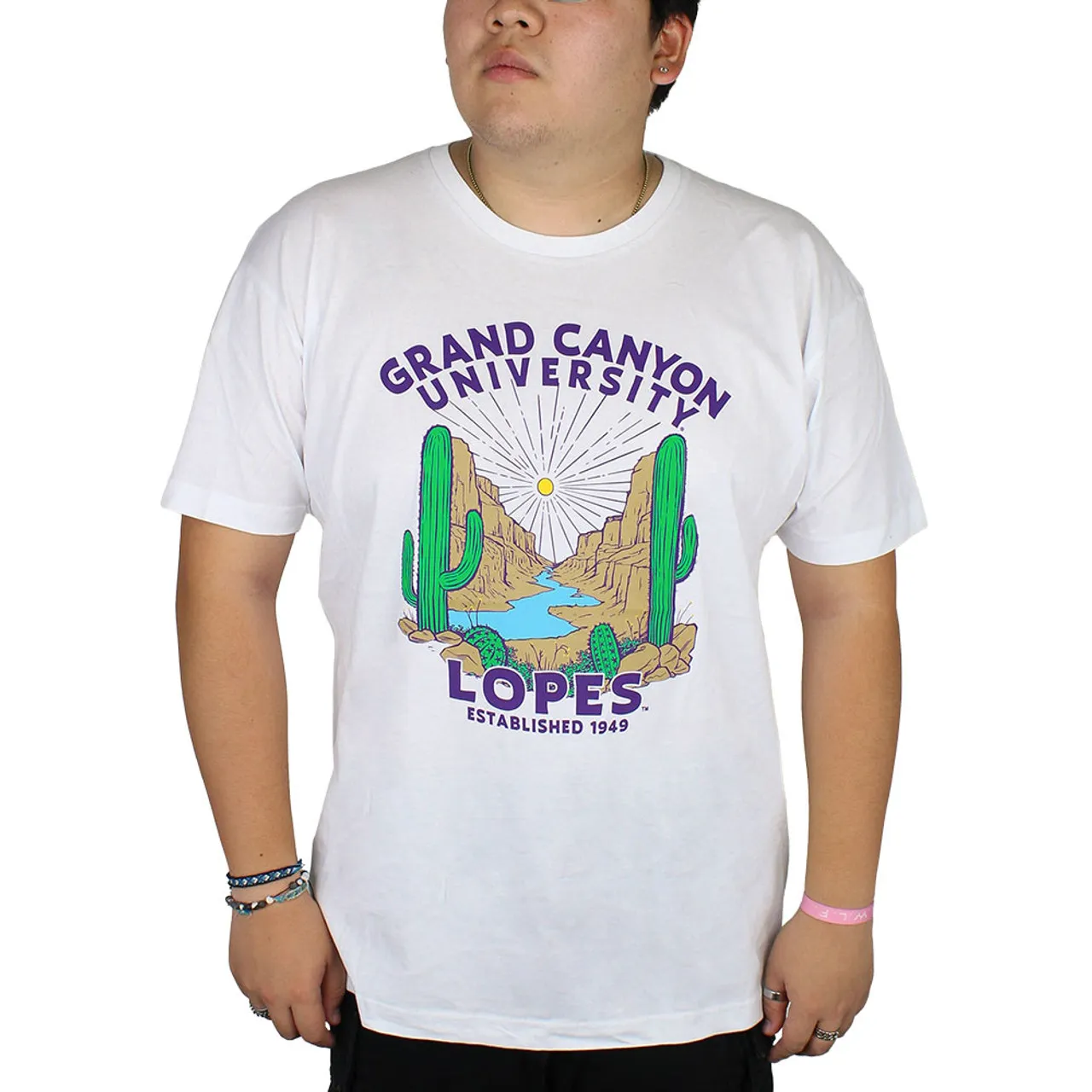 Uscape Men's White Grand Canyon University Lopes Grand Canyon Tee