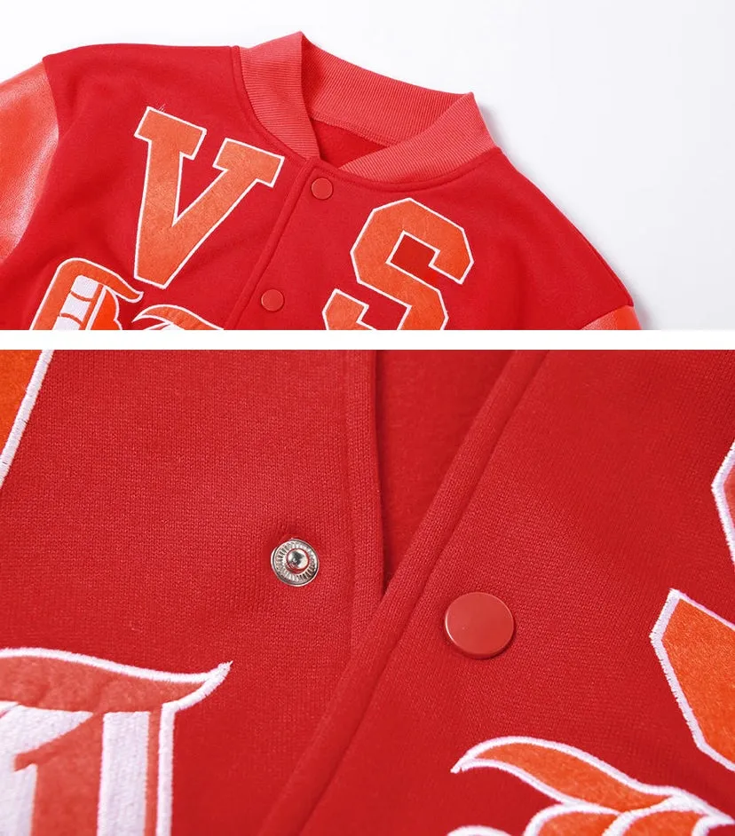 VS varsity jacket | red