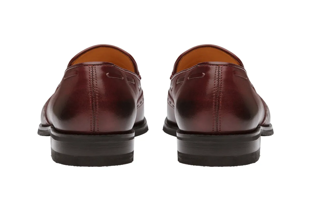 Wingcap Brogue Tassel Loafer - Burgundy