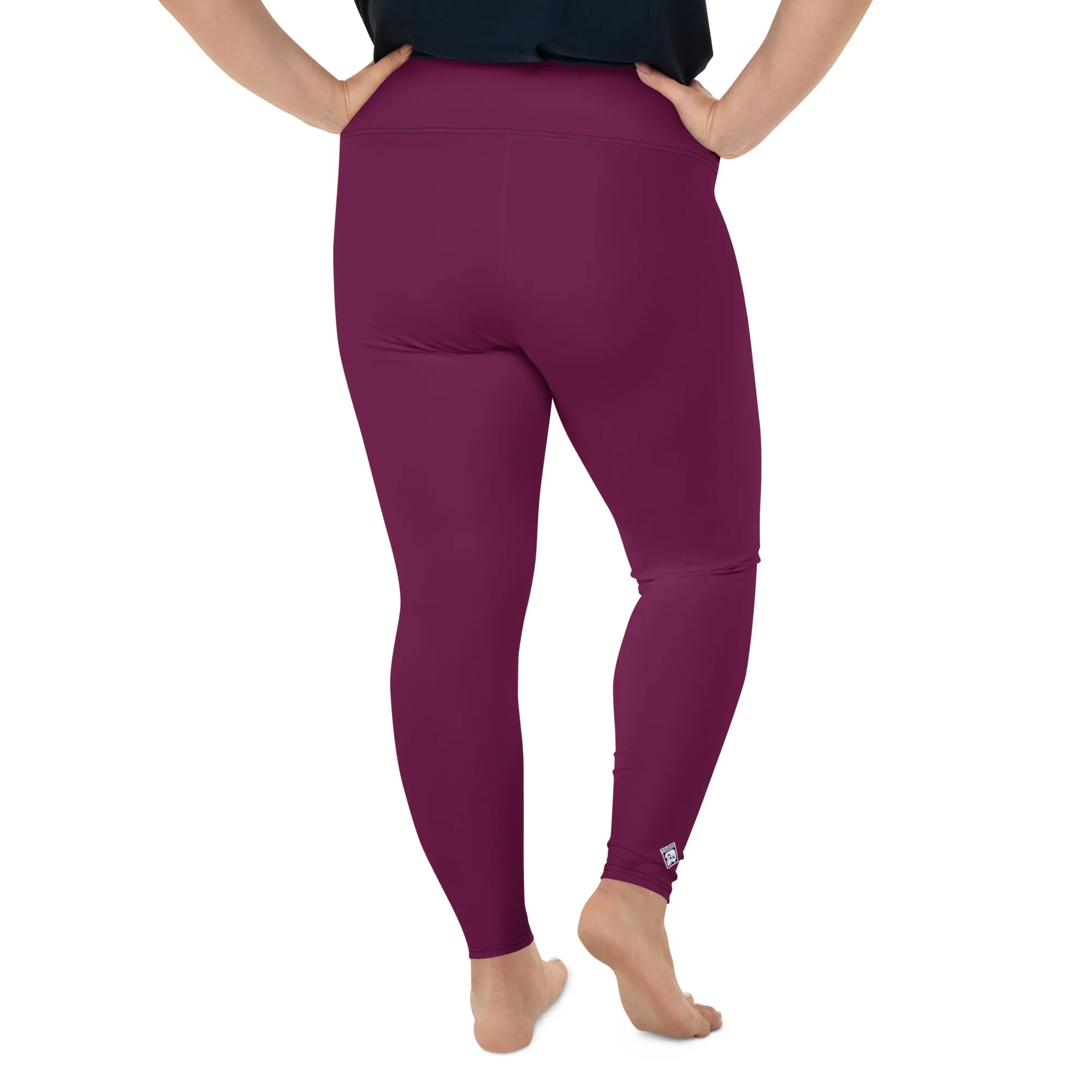 Women's Plus Size Yoga Pants Workout Leggings For Jiu Jitsu 013 - Tyrian Purple