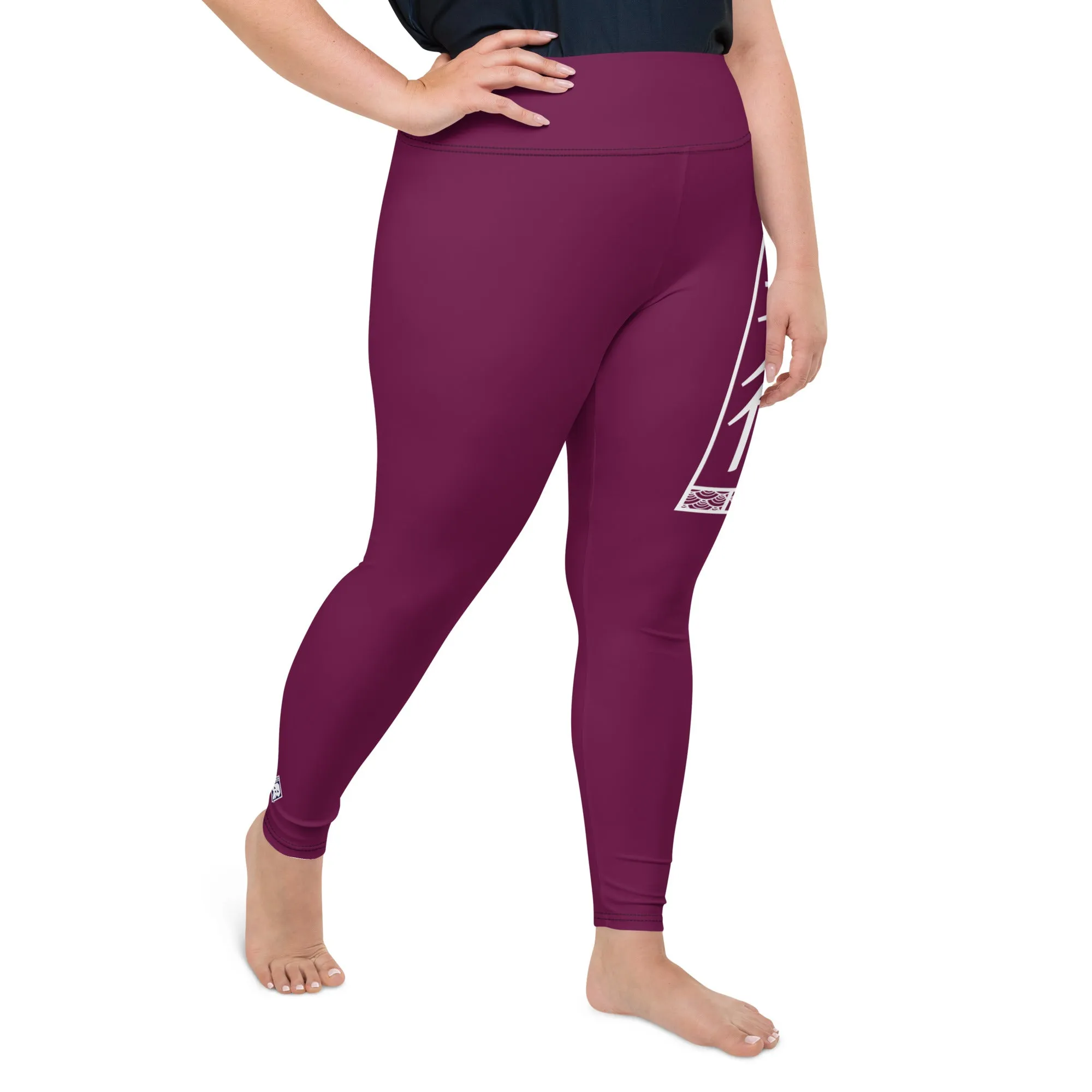 Women's Plus Size Yoga Pants Workout Leggings For Jiu Jitsu 013 - Tyrian Purple