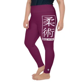 Women's Plus Size Yoga Pants Workout Leggings For Jiu Jitsu 013 - Tyrian Purple