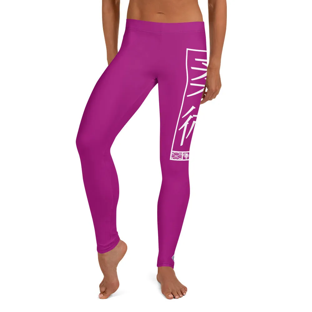 Women's Yoga Pants Workout Leggings For Jiu Jitsu 014 - Fresh Eggplant