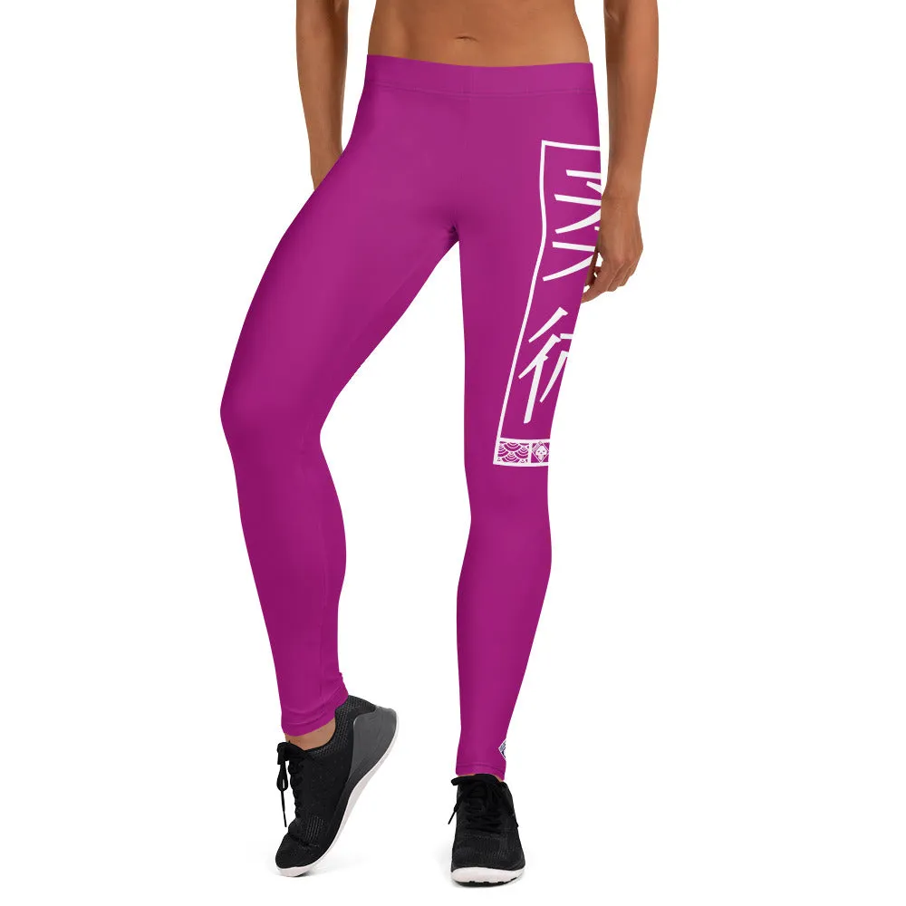 Women's Yoga Pants Workout Leggings For Jiu Jitsu 014 - Fresh Eggplant