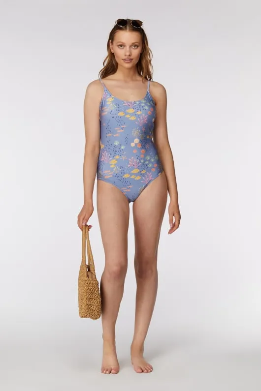 Wonderful Sea Low Back One Piece