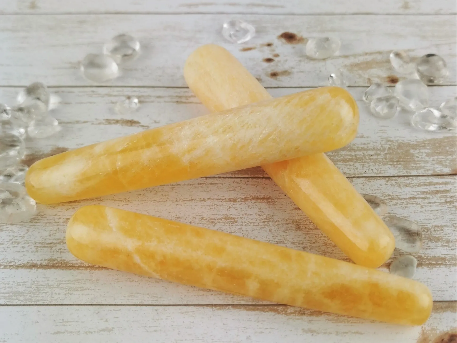 Yellow and Orange Calcite Wands