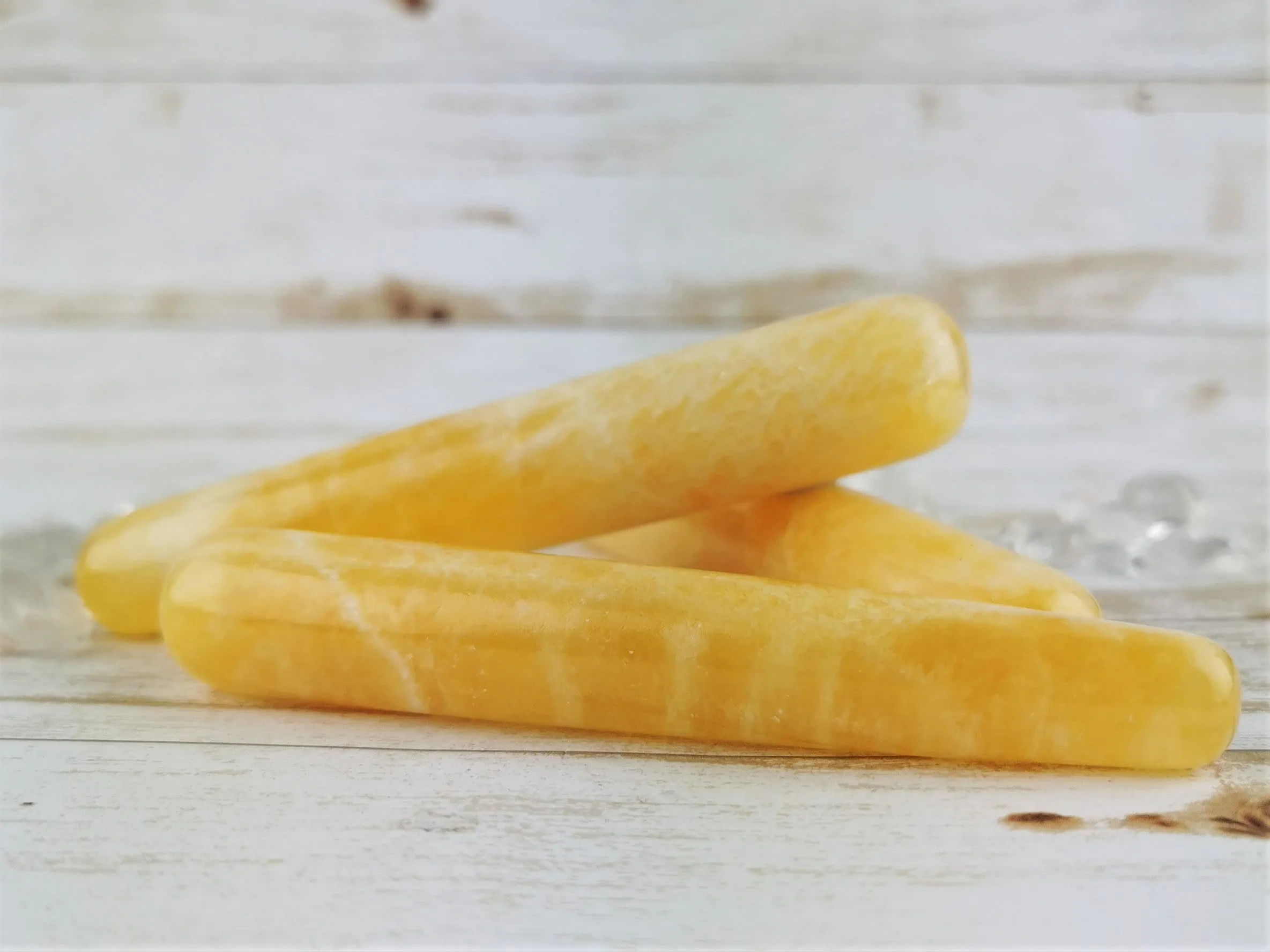 Yellow and Orange Calcite Wands